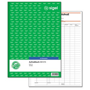 SIGEL Aufmaßbuch Formularbuch AM415 von Sigel
