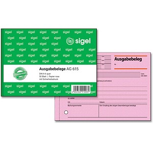 SIGEL Ausgabebeleg Formularbuch AG615 von Sigel