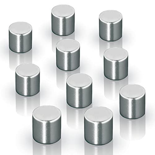 SIGEL BA701 Neodym-Magnete Zylinder, hochglänzend silber, Ø 1x1 cm, 10er-Set SuperDym, Zylindermagnete für Glas-Magnettafeln und Glas-Whiteboards SIGEL BA701 Neodym-Magnete Zylinder, hochglänzend silber, Ø 1x1 cm, 10er-Set SuperDym, Zylindermagnete für Glas-Magnettafeln und Glas-Whiteboards von Sigel