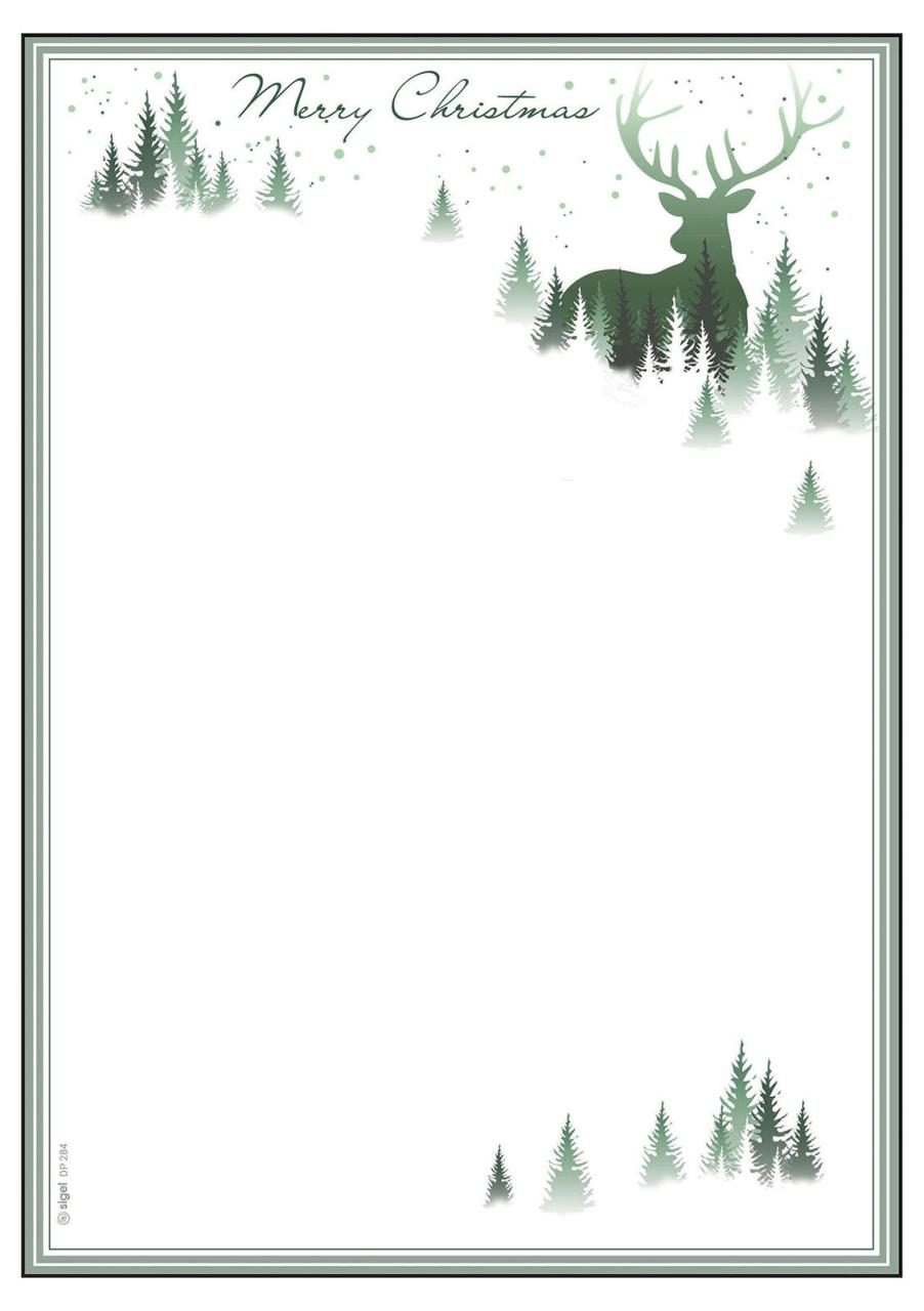 SIGEL Briefpapier Motivbogen Christmas Forest DIN A4 90 g/m² von Sigel