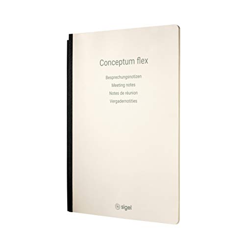 SIGEL CF222 Heft Besprechungsnotizen, DIN A4 - für Business Notiersystem Conceptum flex, aus nachhaltigem Papier von Sigel