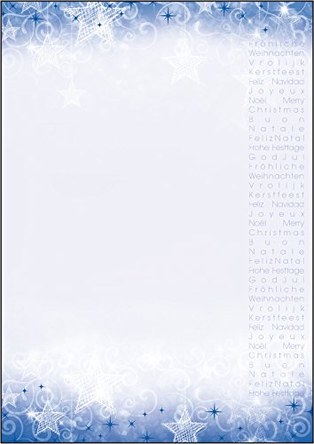 SIGEL DP082 Briefpapier Weihnachten "Christmas Greetings", A4, 25 Blatt von Sigel