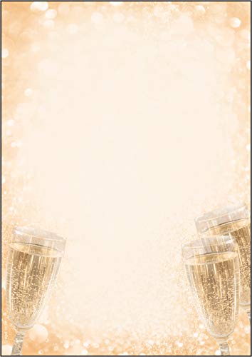 SIGEL DP299 Motiv-Papier Briefpapier Champagner, 90 g, DIN A4, 100 Blatt, aus nachhaltigem Papier SIGEL DP299 Motiv-Papier Briefpapier Champagner, 90 g, DIN A4, 100 Blatt, aus nachhaltigem Papier von Sigel