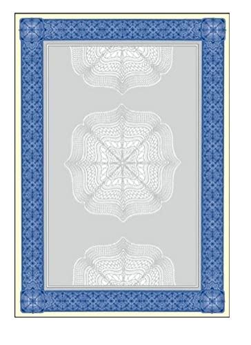 SIGEL DP490 Motiv-Papier, Wertpapier blau, 185 g, DIN A4, 20 Blatt, aus nachhaltigem Papier von Sigel