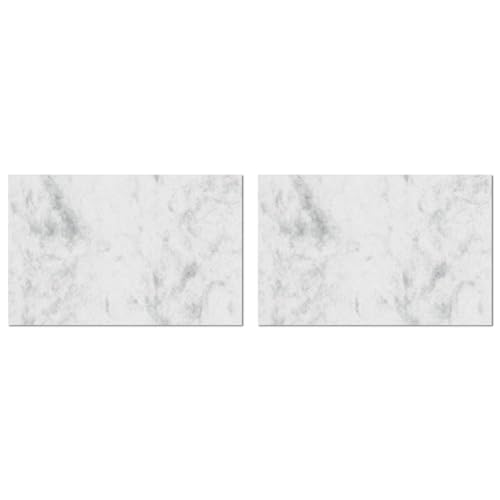 SIGEL DP742 bedruckbare Visitenkarten marmoriert grau, 100 Stück : 10 Blatt, glatter Schnitt rundum, 85x55 mm (Packung mit 2) von Sigel
