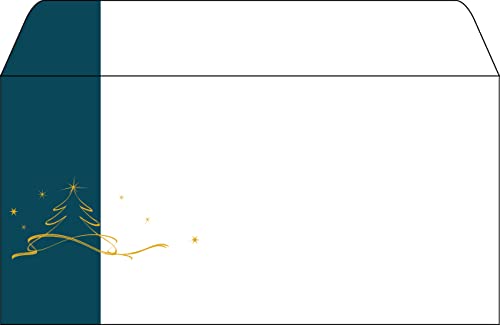SIGEL DU254 Briefumschläge Weihnachten | gummiert | DIN lang | 50 Stück | "Christmas tree" von Sigel