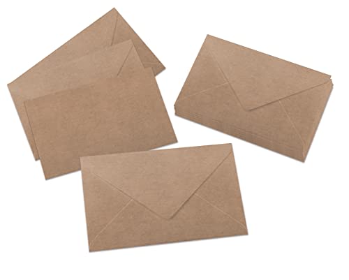 SIGEL DU700 Briefumschläge braun, gummiert, C6, 24 Stück, Kraftpapier, aus nachhaltigem Papier von Sigel