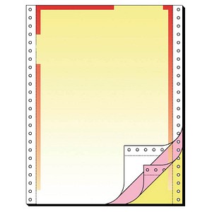 SIGEL Endlospapier A4 hoch 3-fach, 70 g/qm gelb 400 Blatt von Sigel