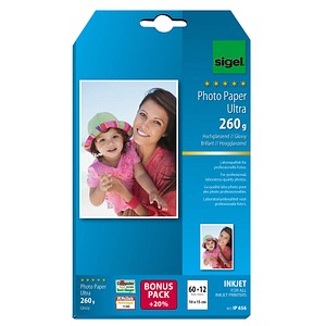 SIGEL Fotopapier IP656 10,0 x 15,0 cm hochglänzend 260 g/qm 72 Blatt SIGEL Fotopapier IP656 10,0 x 15,0 cm hochglänzend 260 g/qm 72 Blatt von Sigel