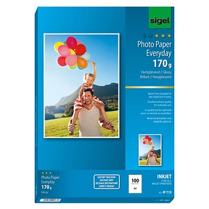 SIGEL Fotopapier IP715 DIN A4 hochglänzend 170 g/qm 100 Blatt SIGEL Fotopapier IP715 DIN A4 hochglänzend 170 g/qm 100 Blatt von Sigel