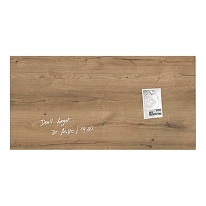 SIGEL Glas-Magnettafel artverum® 91,0 x 46,0 cm Natural Wood von Sigel