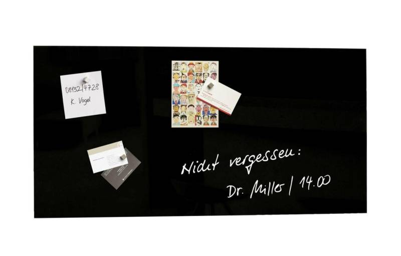 SIGEL Glas-Magnettafel artverum® 91,0 x 46,0 cm schwarz von Sigel