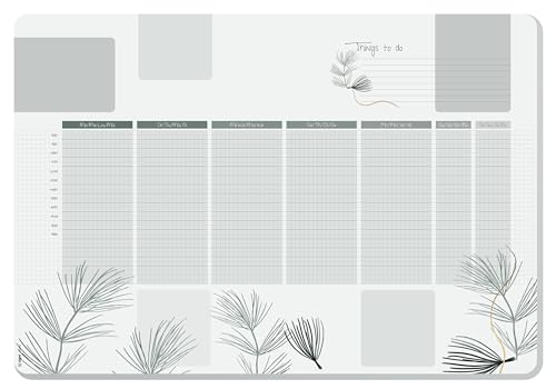 SIGEL HO590 Papier-Schreibtischunterlage, ca. DIN A2, mit undatiertem Wochenplan, 30 Blatt, abgerundete Ecken, vegan, Schreibunterlage aus nachhaltigem Papier, undated Planner SIGEL HO590 Papier-Schreibtischunterlage, ca. DIN A2, mit undatiertem Wochenplan, 30 Blatt, abgerundete Ecken, vegan, Schreibunterlage aus nachhaltigem Papier, undated Planner von Sigel