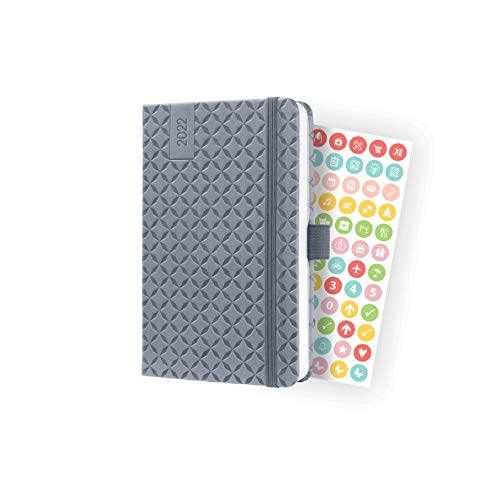 SIGEL J2120 Wochenkalender Jolie 2022 - ca. A6 - grau - Hardcover - 174 Seiten - mit fröhlichem Kalendarium, vielen Infos und praktischen Stickern - FSC-zertifiziert - Terminplaner SIGEL J2120 Wochenkalender Jolie 2022 - ca. A6 - grau - Hardcover - 174 Seiten - mit fröhlichem Kalendarium, vielen Infos und praktischen Stickern - FSC-zertifiziert - Terminplaner von Sigel