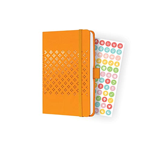 SIGEL J2210 Wochenkalender Jolie 2022 - ca. A6 - orange - Hardcover - 174 Seiten - mit fröhlichem Kalendarium, vielen Infos und praktischen Stickern - FSC-zertifiziert - Terminplaner von Sigel