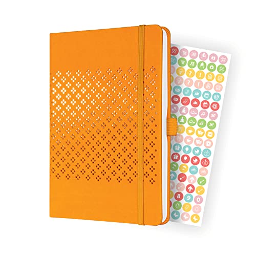 SIGEL J3211 Wochenkalender Jolie 2023 - ca. A5 - orange - Hardcover - Gummiband, Stiftschlaufe, Einstecktasche - 174 S. - FSC-zertifiziert - Terminplaner von Sigel