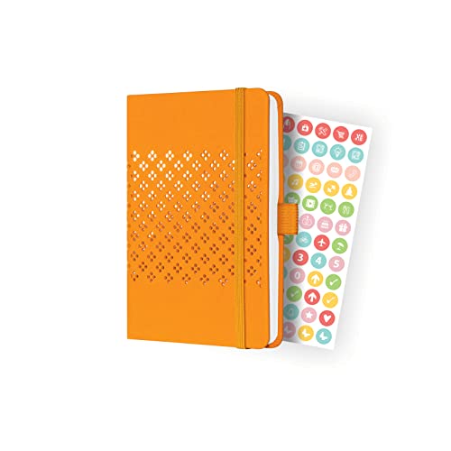 SIGEL J4210 Wochenkalender Jolie 2024, ca. A6, orange, Hardcover, Gummiband, Stiftschlaufe, Einstecktasche, 174 S., aus nachhaltigem Papier, Terminplaner von Sigel