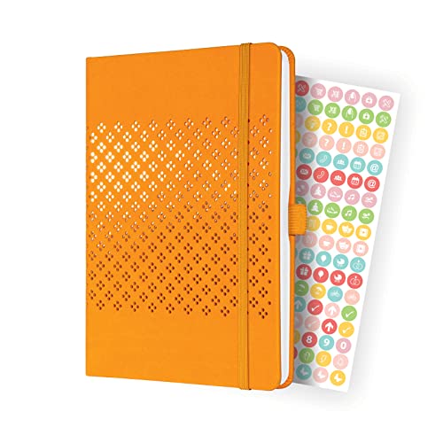 SIGEL J4211 Wochenkalender Jolie 2024, ca. A5, orange, Hardcover, Gummiband, Stiftschlaufe, Einstecktasche, 174 S., aus nachhaltigem Papier, Terminplaner von Sigel