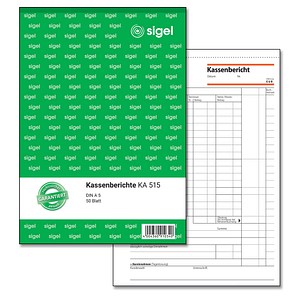 SIGEL Kassenbericht Formularbuch KA515 von Sigel