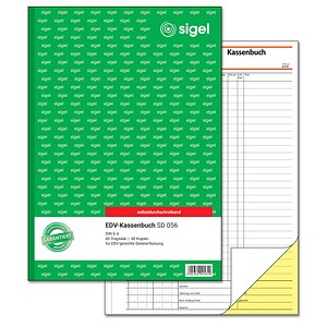 SIGEL Kassenbuch/EDV Formularbuch SD056 von Sigel