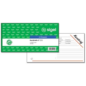 SIGEL Kurzbrief Formularbuch KF213 von Sigel