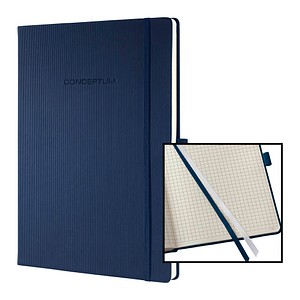SIGEL Notizbuch Conceptum® ca. DIN A4 kariert, blau Hardcover 194 Seiten von Sigel