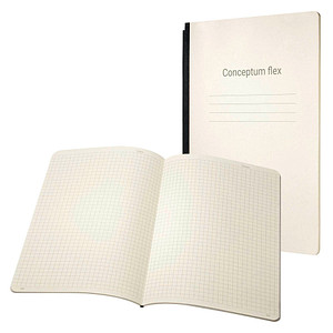 SIGEL Notizheft für Konferenzmappe Conceptum Flex DIN A4 kariert, creme 92 Seiten von Sigel