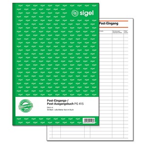 SIGEL Post-Eingang-/Ausgangsbuch Formularbuch PG415 von Sigel