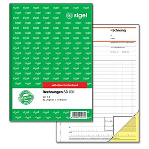 SIGEL Rechnung Formularbuch SD031 von Sigel