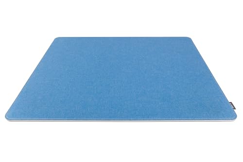 SIGEL SA202 Schreibtischunterlage, recyceltes PET + PP, hellblau, dunkelgrau, beidseitig verwendbar, 60 x 45 cm von Sigel