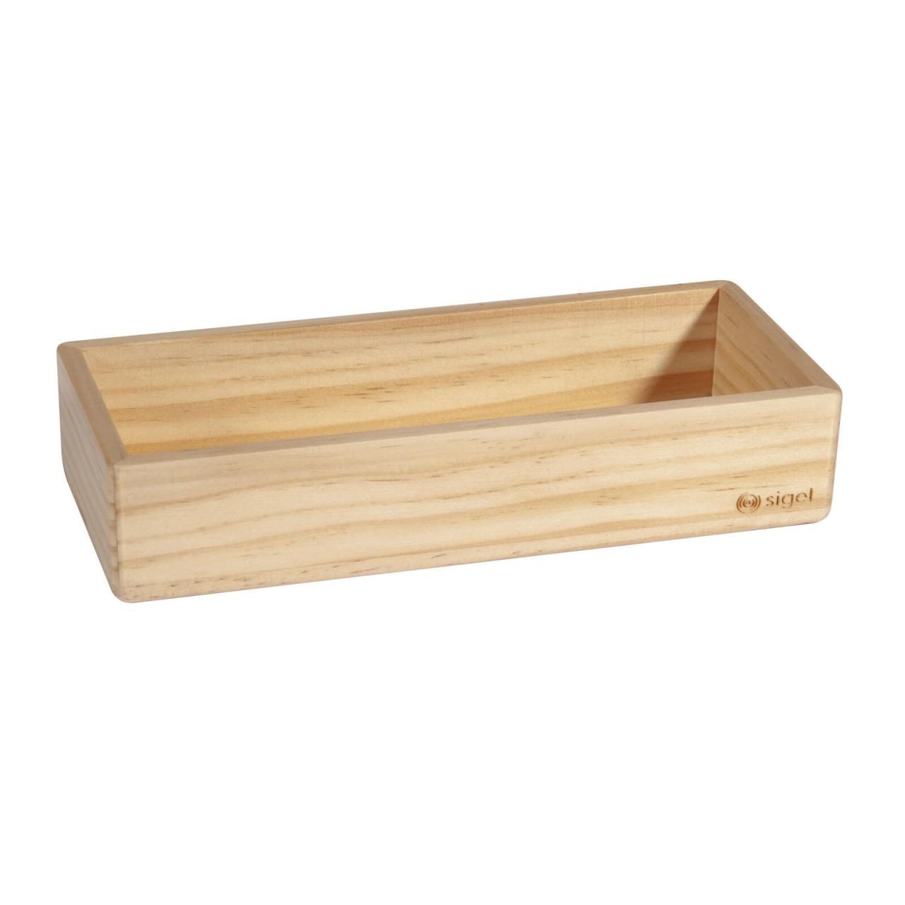 SIGEL Stiftablagen Sigel Holz magn. Stifteschale 17,5 x 5,5 x 4,0 cm beige von Sigel