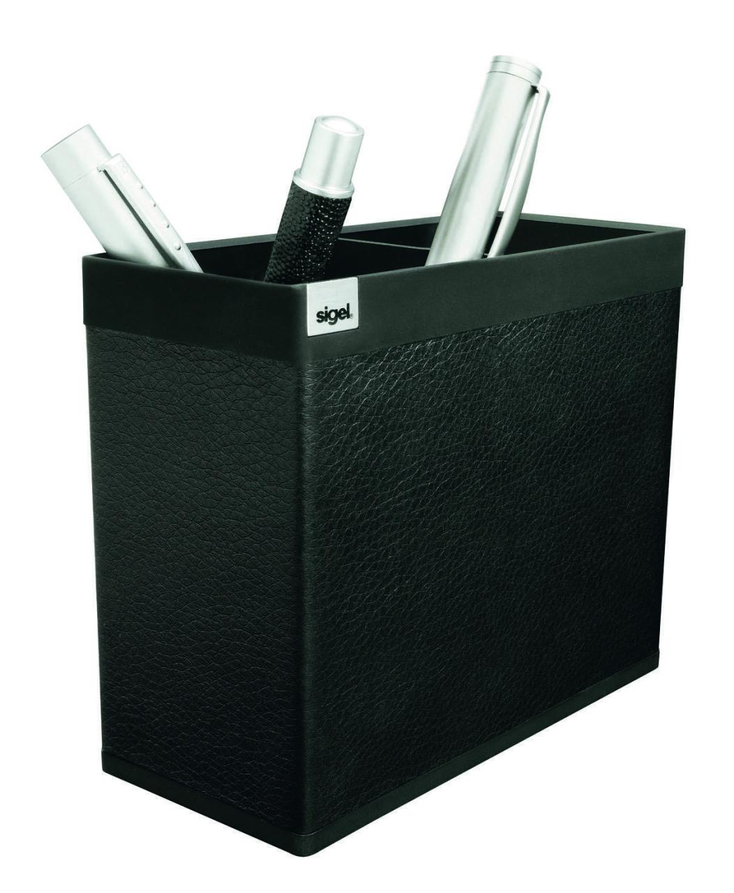 SIGEL Stiftehalter 13,0 x 6,0 x 10,7 cm saphirschwarz SIGEL Stiftehalter 13,0 x 6,0 x 10,7 cm saphirschwarz von Sigel