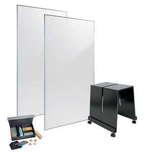 SIGEL Tafel-Set mit Ständer Meet up schwarz 180,0 x 90,0 cm SIGEL Tafel-Set mit Ständer Meet up schwarz 180,0 x 90,0 cm von Sigel