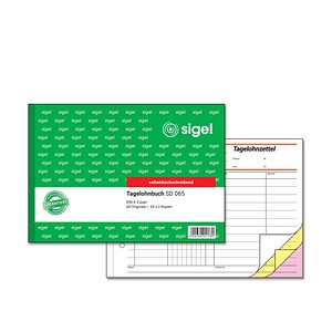 SIGEL Tagelohnbuch Formularbuch SD065 von Sigel