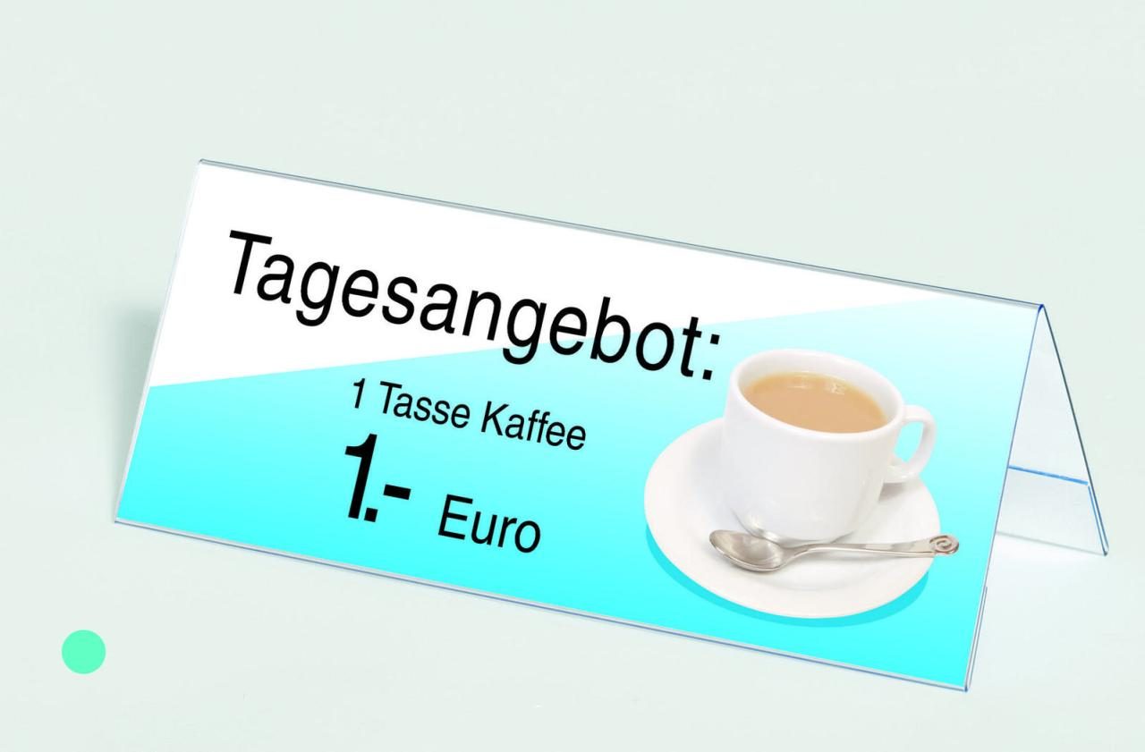 SIGEL in Dachform Tischaufsteller 24,0 x 9,0 cm SIGEL in Dachform Tischaufsteller 24,0 x 9,0 cm von Sigel