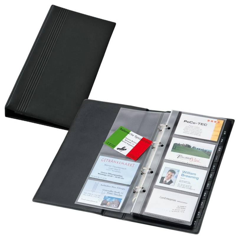 SIGEL Visitenkarten-Ringbuch schwarz von Sigel
