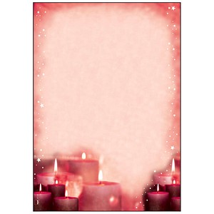 SIGEL Weihnachtsbriefpapier Red Candlelight Motiv DIN A4 90 g/qm 100 Blatt SIGEL Weihnachtsbriefpapier Red Candlelight Motiv DIN A4 90 g/qm 100 Blatt von Sigel