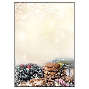 SIGEL Weihnachtsbriefpapier Winter Smell Motiv DIN A4 90 g/qm 25 Blatt von Sigel