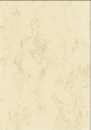 Sigel DP397 Motivpapier Marmor DIN A4 200 g/m² Beige 50 Blatt von Sigel