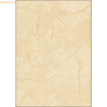 Sigel Designpapier Struktur A4 90g/qm Granit beige VE=100 Blatt von Sigel