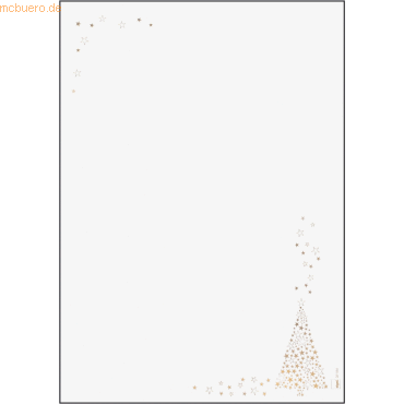 Sigel Designpapier WeihnachtenA4 90g VE=100 Blatt Golden Tree Goldpräg Sigel Designpapier WeihnachtenA4 90g VE=100 Blatt Golden Tree Goldpräg von Sigel