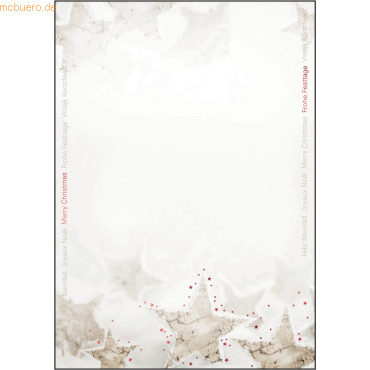 Sigel Designpapier WeihnachtenA4 90g VE=25 Blatt Christmas Timber Rotp Sigel Designpapier WeihnachtenA4 90g VE=25 Blatt Christmas Timber Rotp von Sigel
