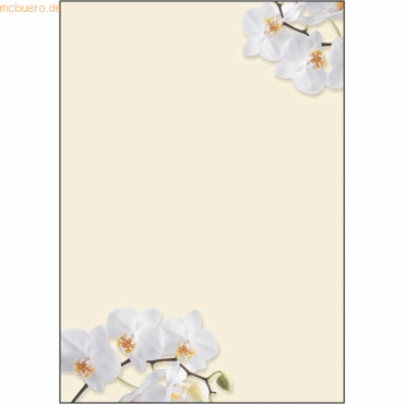 Sigel Designpapier White Orchid A4 90g/qm VE=50 Blatt von Sigel
