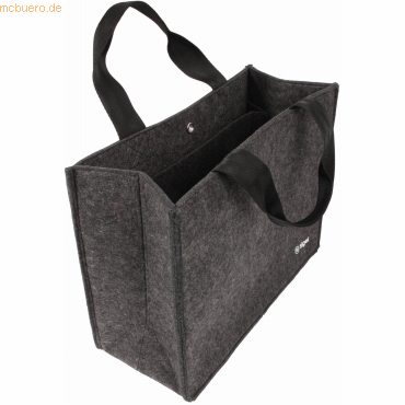 Sigel Desk Sharing Bag Basic M recycelter PET Filz 360x280x150mm dunke Sigel Desk Sharing Bag Basic M recycelter PET Filz 360x280x150mm dunke von Sigel
