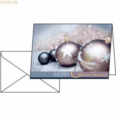 Sigel Faltkarte Weihnachten Exquisite 220g/qm VE=25 Stück incl. Umschl Sigel Faltkarte Weihnachten Exquisite 220g/qm VE=25 Stück incl. Umschl von Sigel