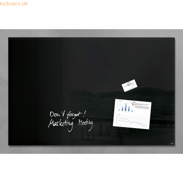 Sigel Glas-Magnetboard artverum 100x65cm schwarz Sigel Glas-Magnetboard artverum 100x65cm schwarz von Sigel