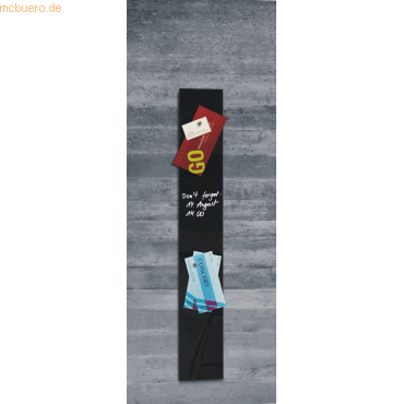 Sigel Glas-Magnetboard artverum 12x78cm schwarz Sigel Glas-Magnetboard artverum 12x78cm schwarz von Sigel