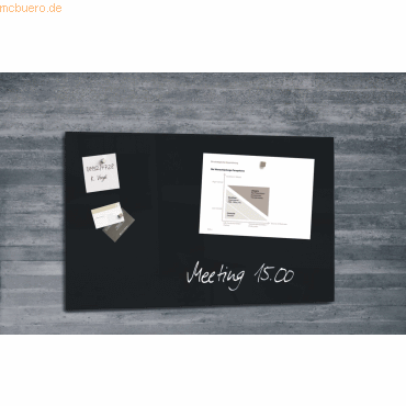 Sigel Glas-Magnetboard artverum 78x48cm schwarz Sigel Glas-Magnetboard artverum 78x48cm schwarz von Sigel