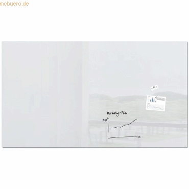 Sigel Glas-Magnetboard artverum Glas weiß BxH 240x120cm Sigel Glas-Magnetboard artverum Glas weiß BxH 240x120cm von Sigel