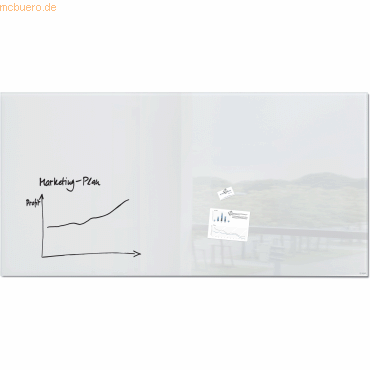 Sigel Glas-Whiteboard Artverum 200x100cm super-weiß Sigel Glas-Whiteboard Artverum 200x100cm super-weiß von Sigel